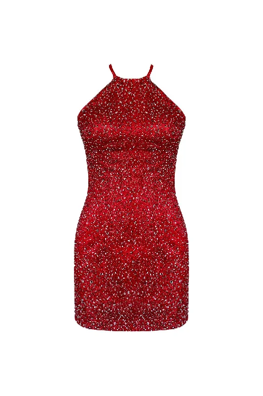 PARADISO MINI DRESS IN RED Comfortable Shift Mini Dress