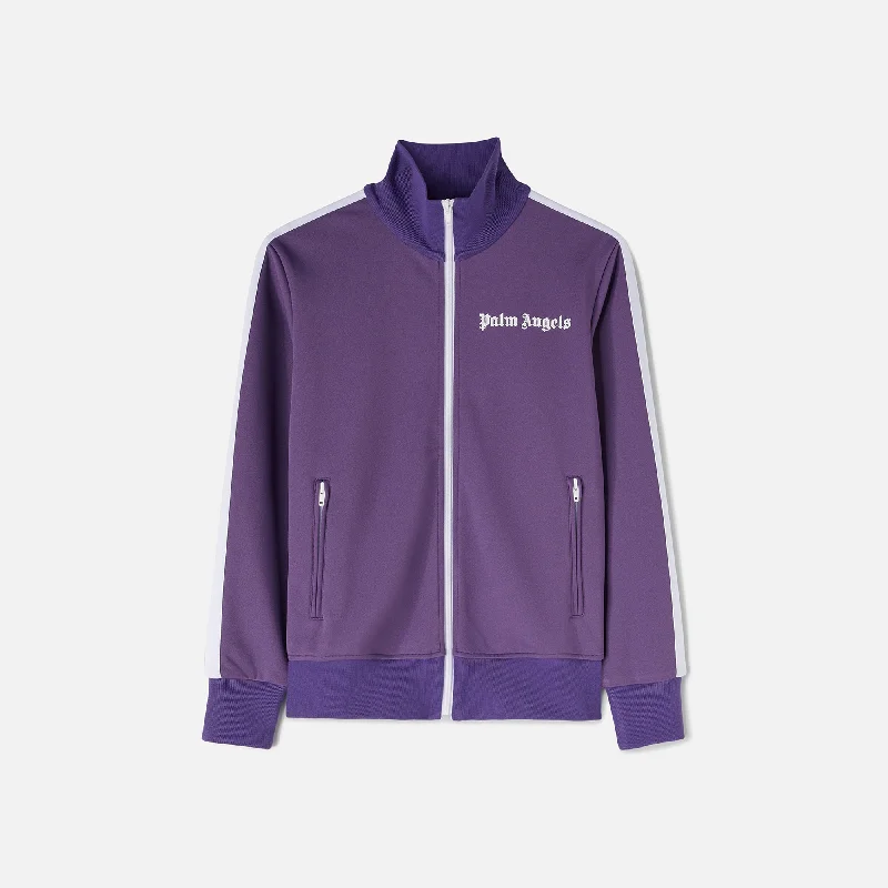 Palm Angels Classic Track Jacket - Purple Tailored Jacket Straight Jacket A-Line Jacket