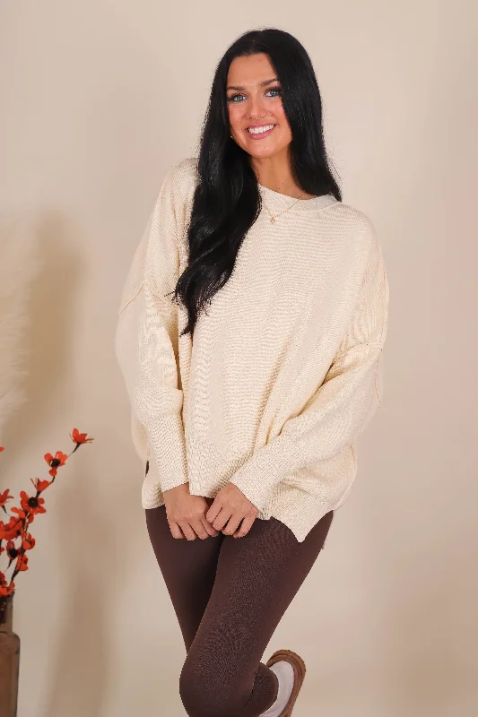 An Unpredictable Moment Sweater-Ivory Rayon Fabric Velvet Fabric Corduroy Fabric