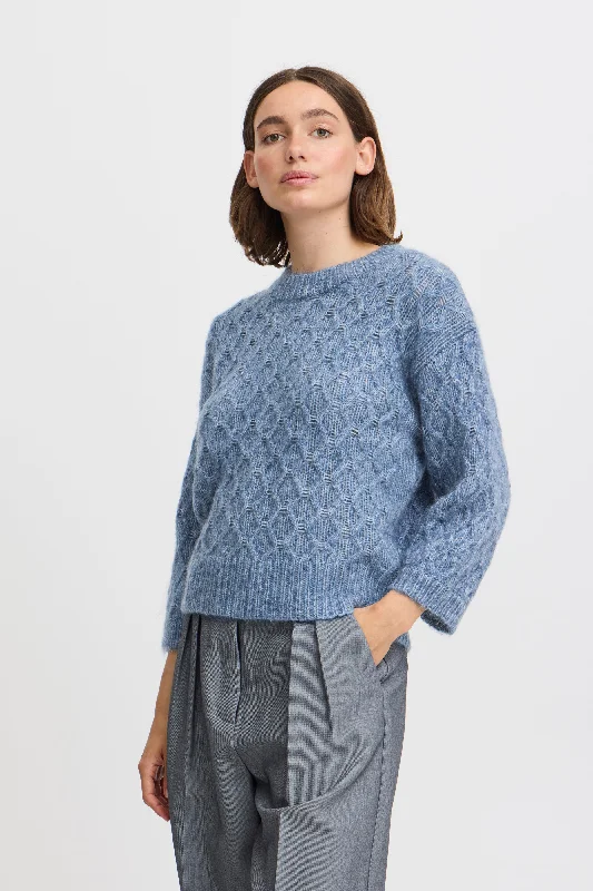 B. Young Omhu Sweater Elegant Classic Vintage