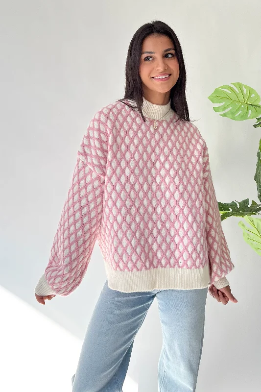 Good Intentions Sweater Plaid Sweater Polka Dot Checkered