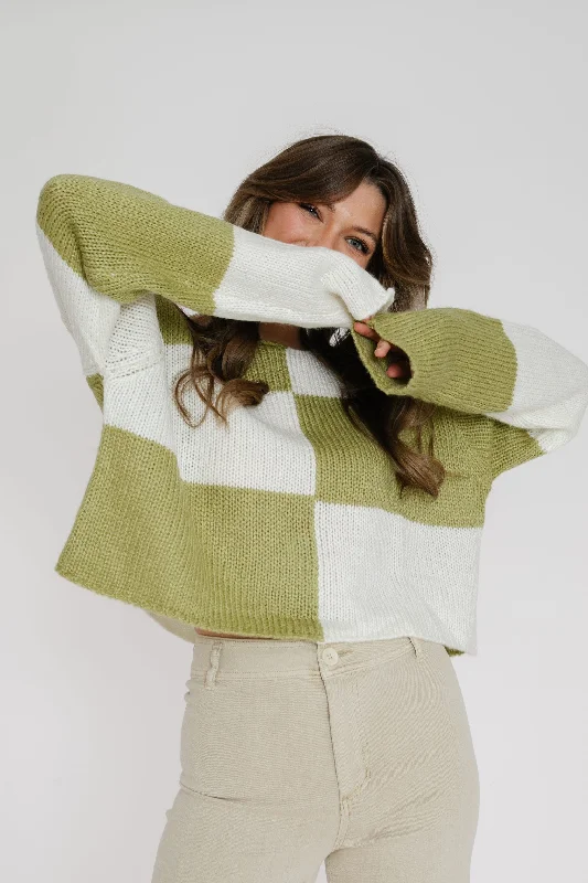 Ledger Sweater in Lime Green Wool Sweater Cotton Sweater Cashmere Sweater