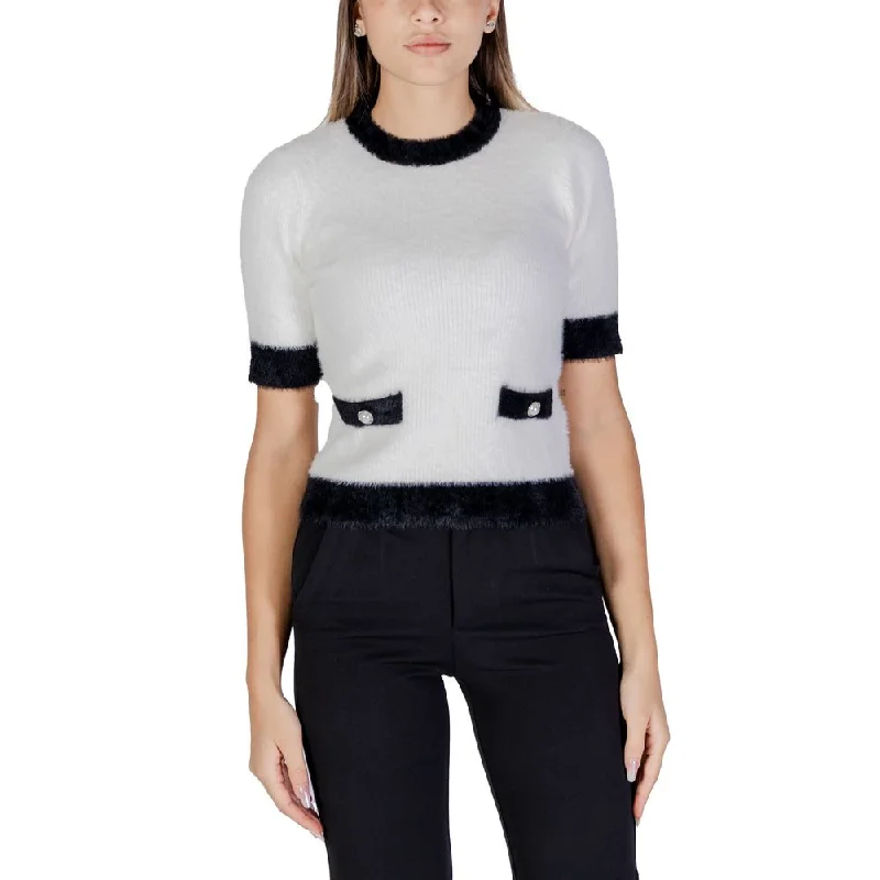 Morgan De Toi White Polyamide Sweater Thin Thick Dense