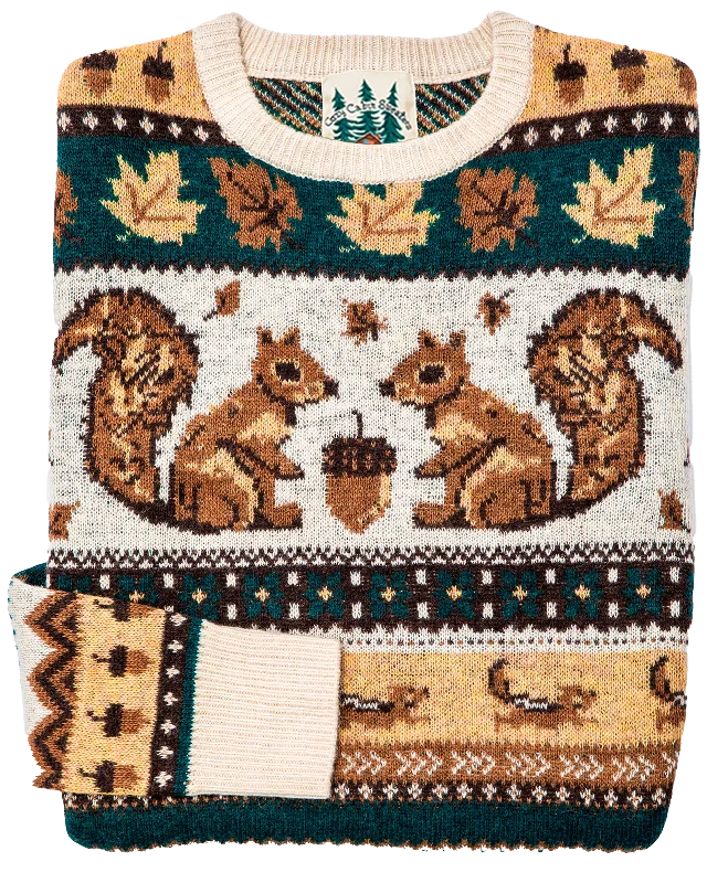 The Squirrel Nut Harvest Sweater Terry Blend Velvet Blend Canvas Blend