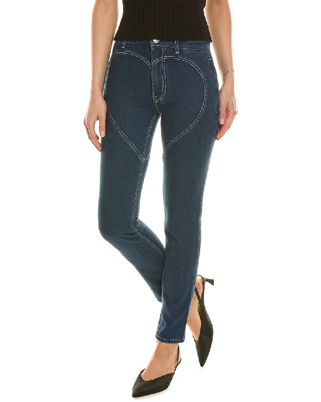 Burberry Heart Motif Skinny Jean Trendy Bootcut High-Waisted Jeans