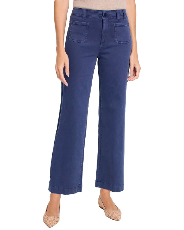 Nic+Zoe Mid Rise Wide Leg Pocket Jean Chic Cropped Jeans