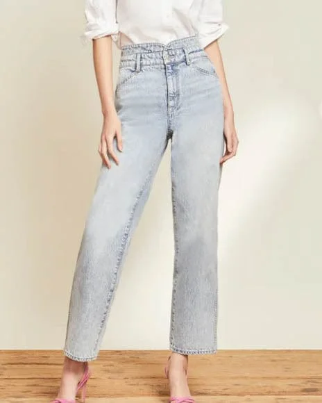 "Blake" Classic Straight Jeans Cozy Wide-Legged Jeans