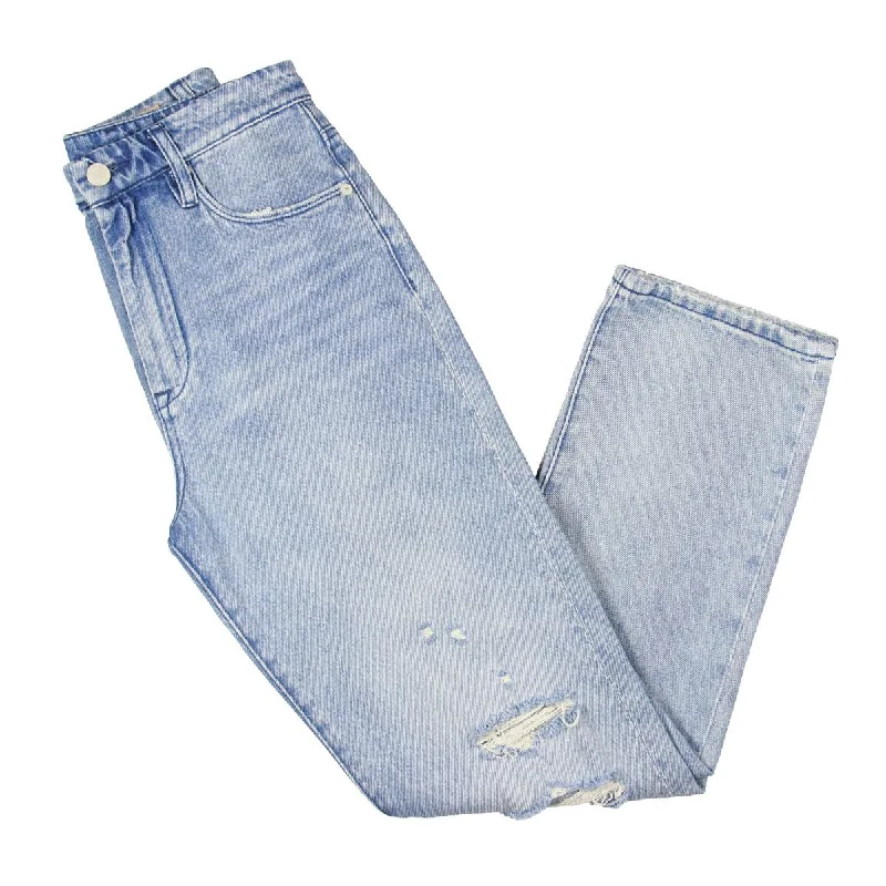 [BLANKNYC] Womens Howard High Rise Distressed Flare Jeans Fashionable Vintage Wash Jeans