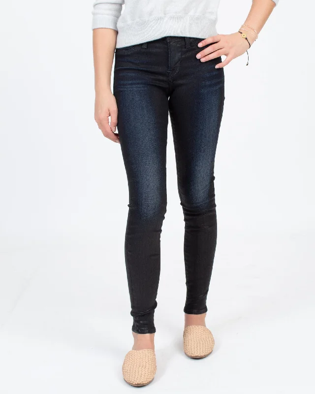 Coated "Brooke Legging" Jeans Cozy Relaxed Fit Denim Jeans