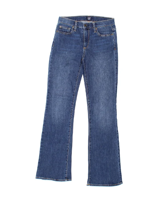 GAP Womens Regular Bootcut Jeans W27 L32 Blue Cotton Chic Vintage-Inspired Denim Jeans