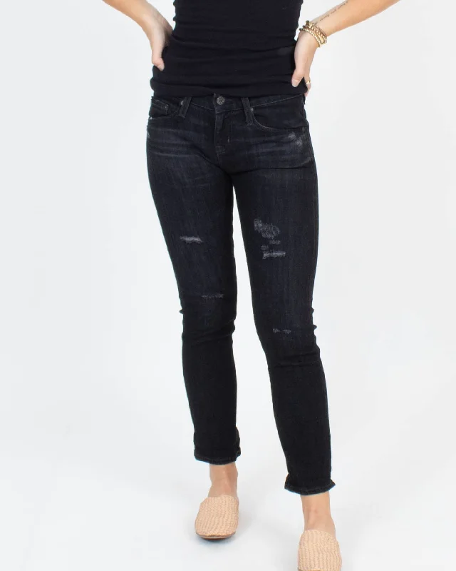 Grey "The Ex-Boyfriend Slim" Jeans Chic Faded Blue Jeans