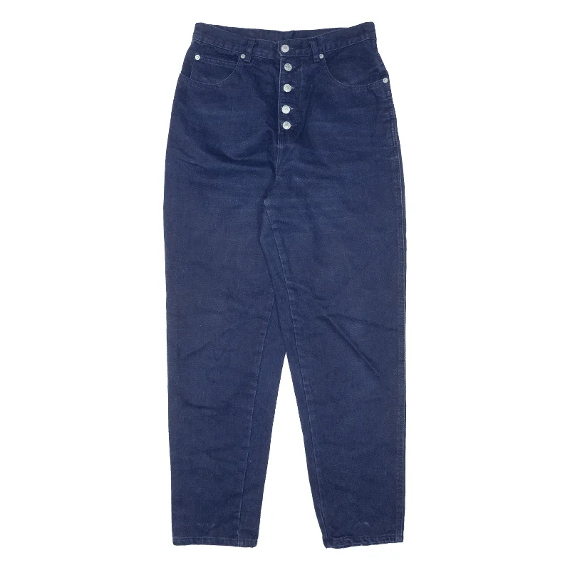 JORDACHE Womens Jeans Blue Regular Mom W28 L30 Casual Wide-Legged Denim Jeans