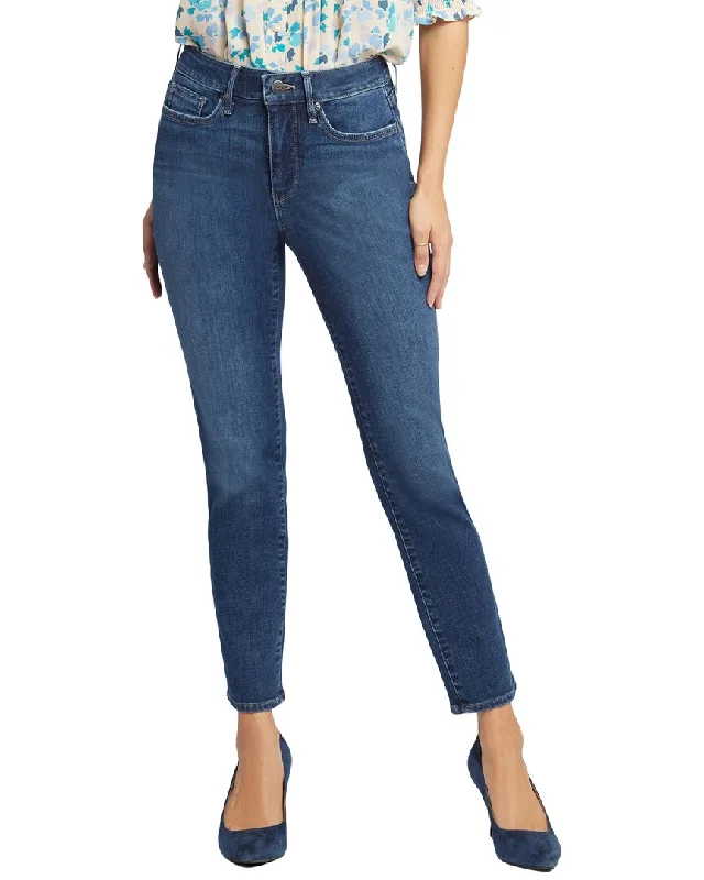 NYDJ Sheri Slim Ankle Dimension Jean Stylish Acid-Wash Jeans