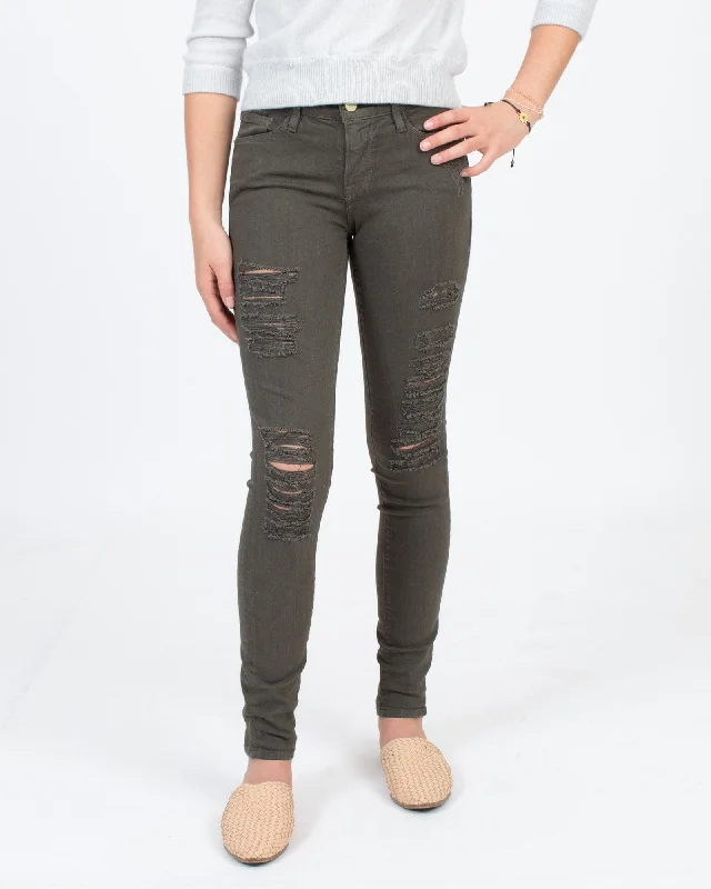 Olive "Le Skinny de Jeanne" Jeans Classic Slim Fit Jeans