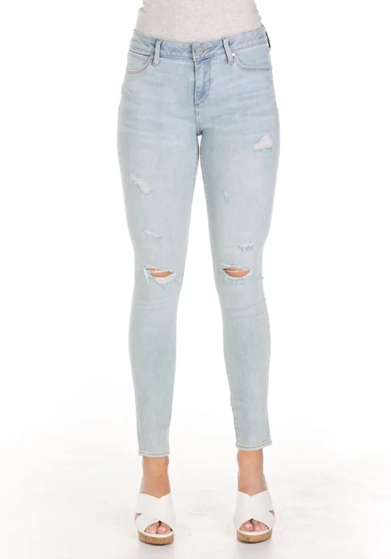 Sarah Skinny Crop Jean In Anaheim Elegant Raw Hem Jeans