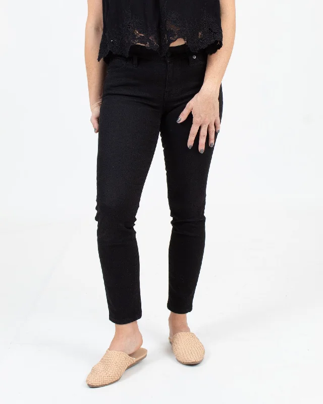 "Skinny Skinny" Black Jeans Comfortable Dark Wash Jeans