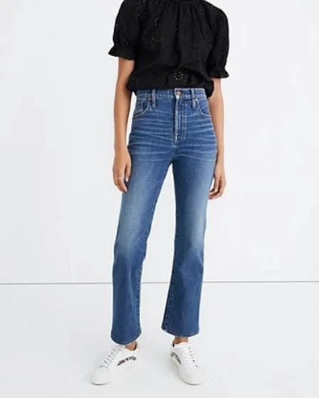 "Slim Demi-Boot" Jeans Comfortable Flare Leg Jeans