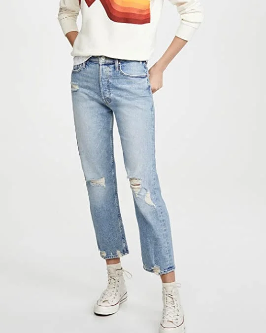 "The Tomcat" in Confession Wash Jeans Stylish High-Waist Jeans