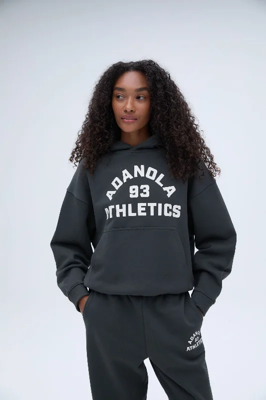 Campus Relaxed Hoodie - Graphite Grey/Marshmallow White Hoodie Sweatshirt Pullover