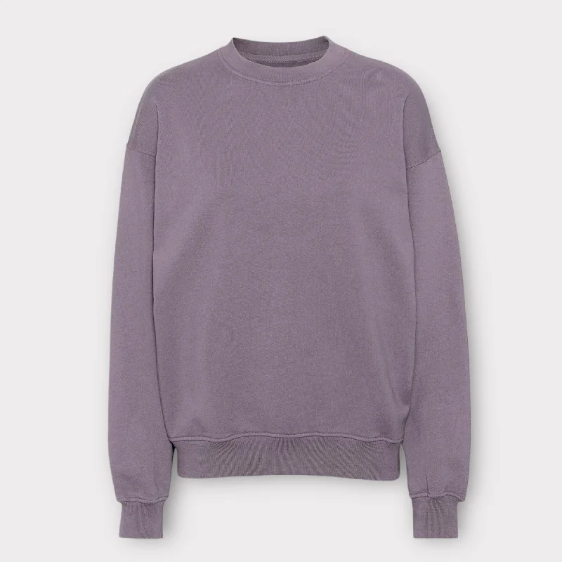 Colorful Standard Oversized Crew Neck Sweatshirt Purple Haze Hoodie with Puffed Sleeves Voluminous Trendy Colorful Standard Oversized Crew Neck Sweatshirt Purple Haze Hoodie with Puffed Sleeves Voluminous Trendy