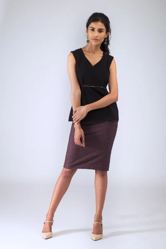 Cosmic City Pocketed Skirt silk skirt luxurious