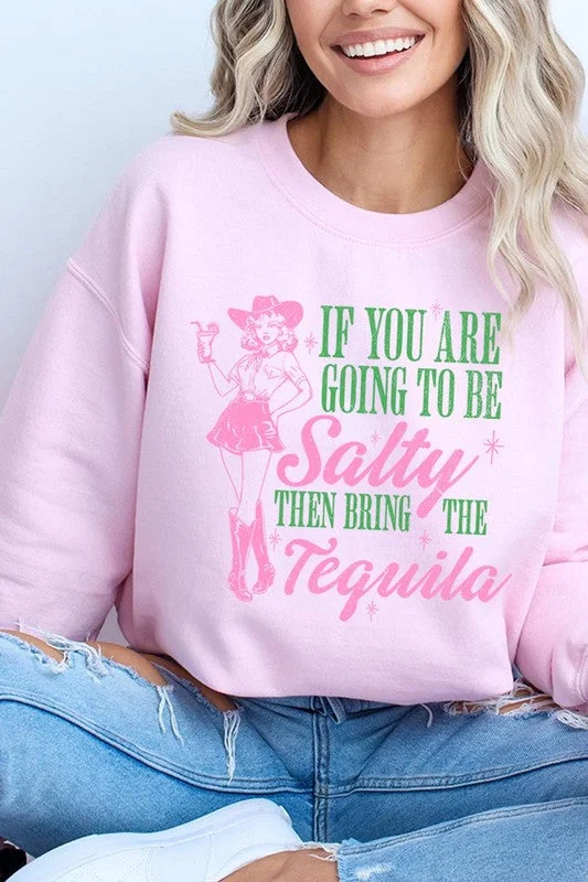 Cowgirl Tequila Graphic Fleece Sweatshirts Hoodie with Pattern Geometric Abstract
