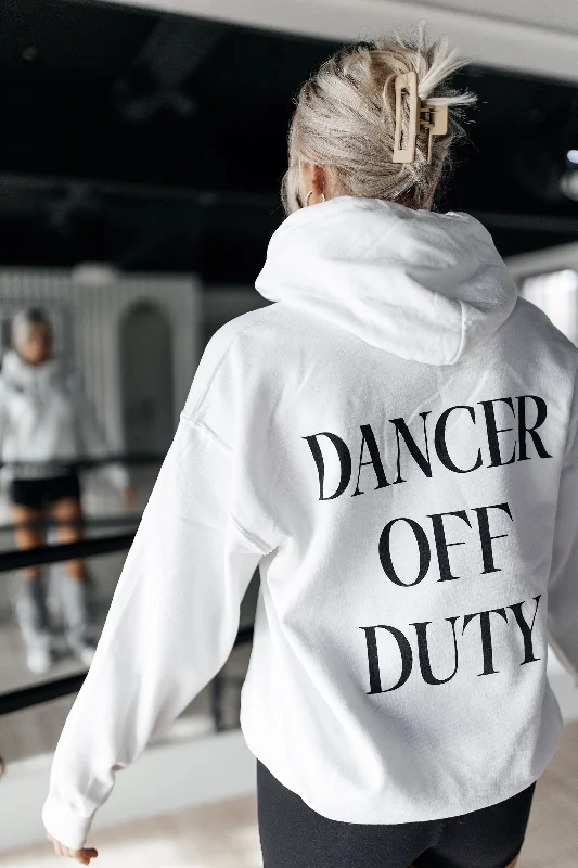 Dancer Off Duty Hoodie Hoodie with Hem Raw Edge Edgy Unfinished