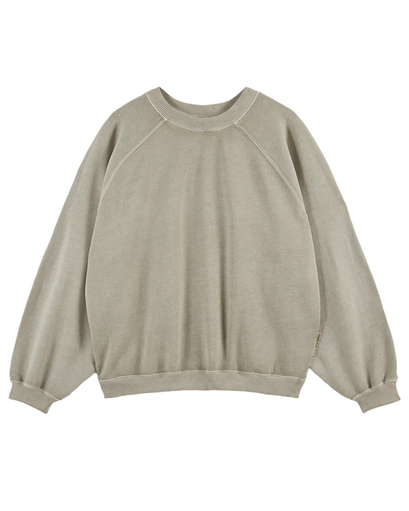 Emile & Ida Organic Dye Sweatshirt Argile Hoodie with Pocket Utility Practical