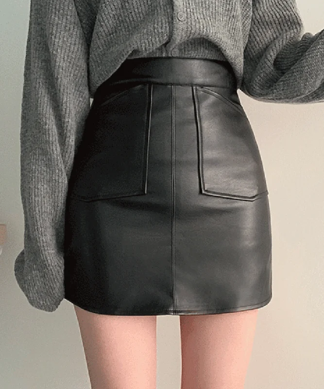 Ending Bag Leather Skirts leather skirt refined