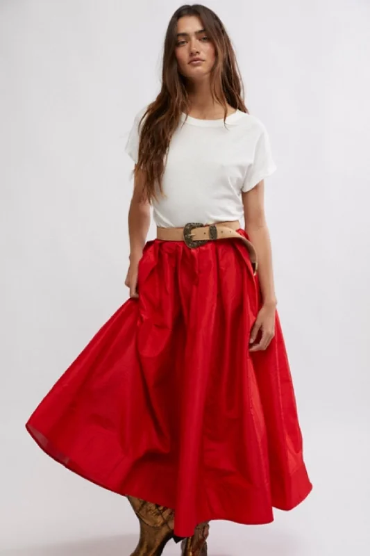 Free People: Emilia Full Skirt wool skirt warm