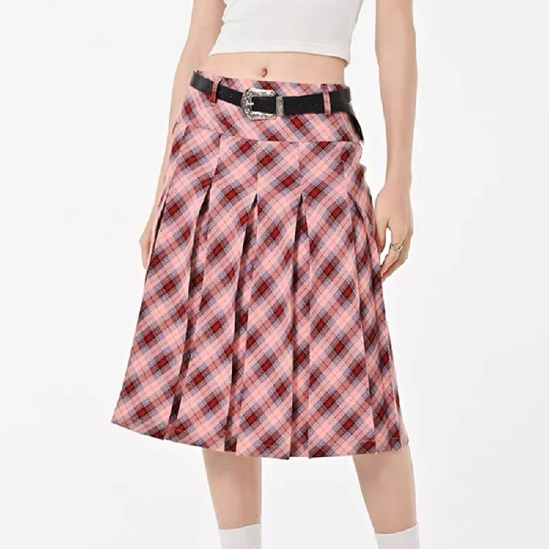 Good Manners Plaid Kilt Skirt vintage skirt charm