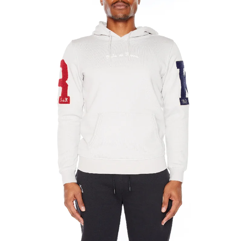 Robe Giovani Motti Hoodie - Grey Hoodie with Toggle Buttons Decorative Unique
