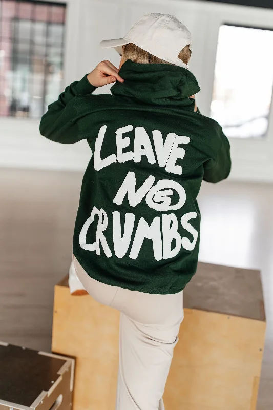 Leave No Crumbs Hoodie Hoodie with Half-Zip Sporty Casual