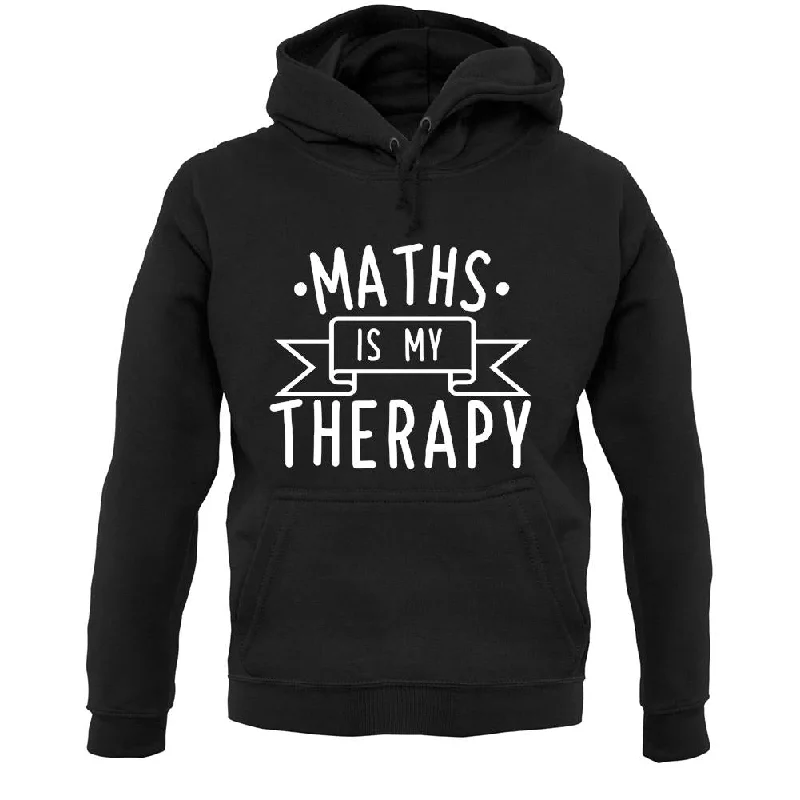 Maths Is My Therapy Unisex Hoodie Hoodie with Zipper Versatile Modern