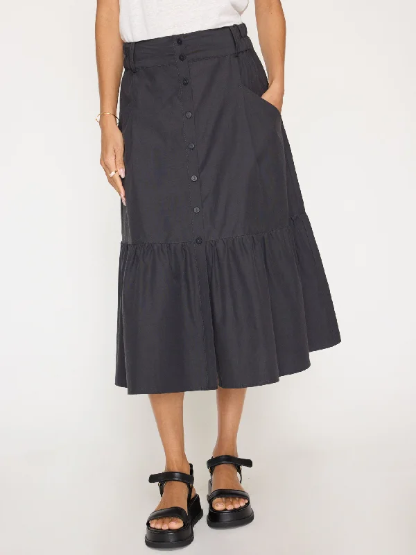 The Palms Tiered Skirt chiffon skirt lightweight