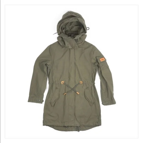 Penfield Women's Lichen Hazelton Snorkel Hooded Parka NWT Hoodie with Zipper Versatile Modern