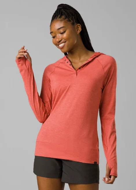 Prana: Women's Sol Searcher Hoodie Hoodie with Crew Neck Simple Timeless