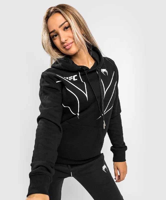 UFC Venum Fight Night 2.0 Replica Women's Hoodie - Black Hoodie with Mesh Breathable Sporty UFC Venum Fight Night 2.0 Replica Women's Hoodie - Black Hoodie with Mesh Breathable Sporty